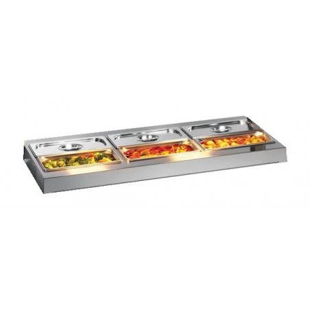Bartscher 114356 Plaque De Maintien Au Chaud GN 1/1 - Chauffe-Plats Professionnel Pour Buffets